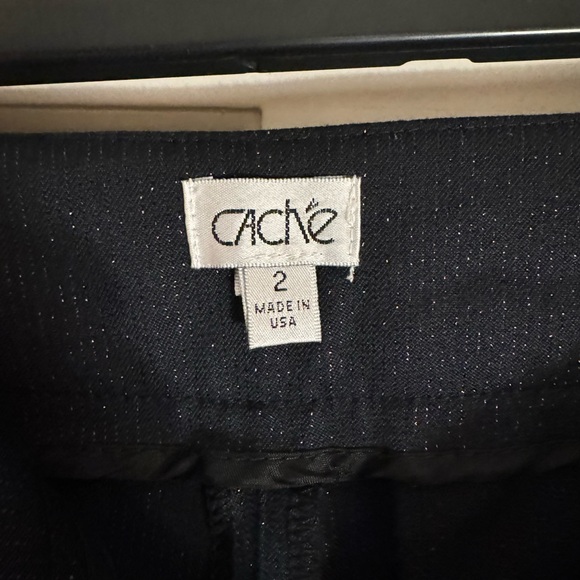 Cache Pants Navy Blue Size 2 Y2K Beautiful - Picture 3 of 4